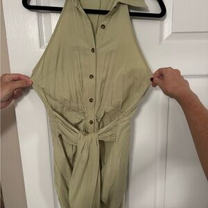 Stylish Olive Green Jumpsuit